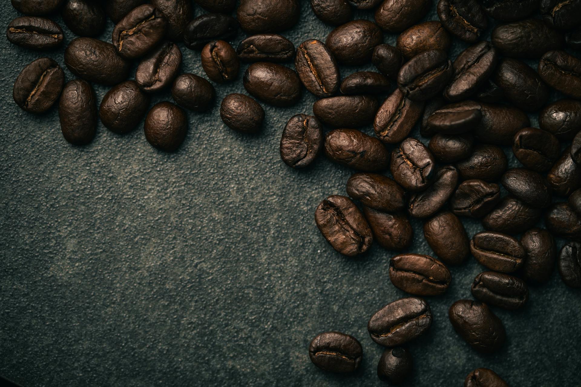 Coffee cherries on the hillside